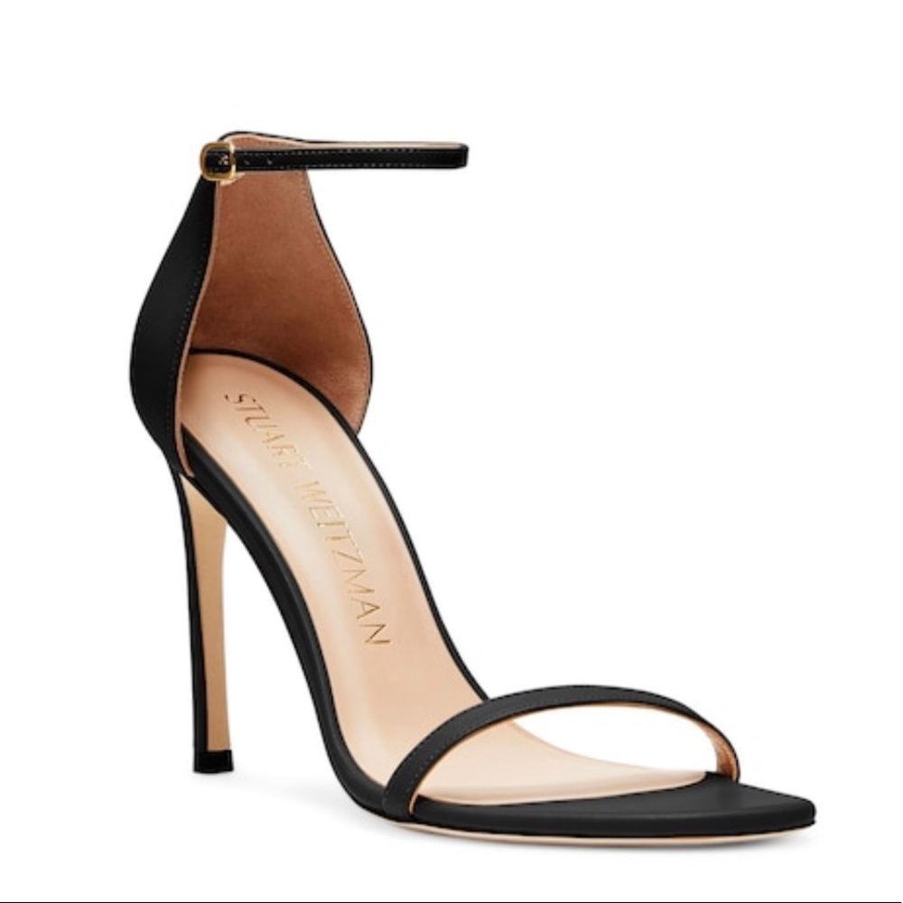 Black Stuart Weitzman NUDISTSONG sandal 105mm size  37 or 6.5